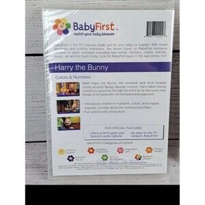 SEALED HARRY THE BUNNY DVD - BABY FIRST - BABY BLOSSOM - COLORS & NUMBERS